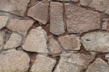  Detail of a wall made of stone