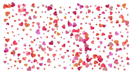 Colored heart confetti for womens holidays