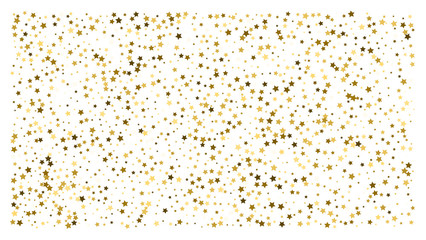 Gold stars. Confetti celebration