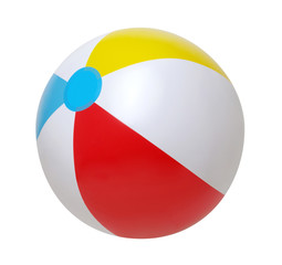 Beach ball on white