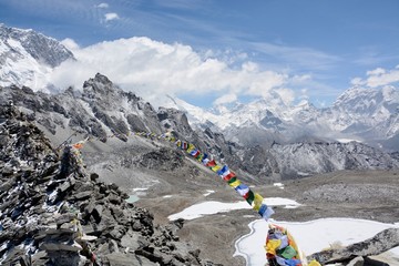 Trekking in the Nepalese, Himalayas, Kongma La Pass