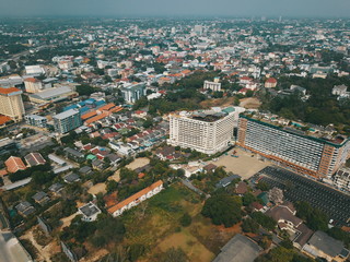 Fototapeta na wymiar aerial view of Chiangmai city
