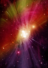 Obraz premium galaxy in a free space