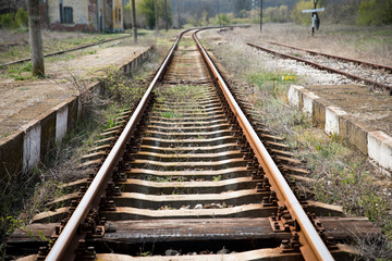 Fototapeta premium Abandoned railway station