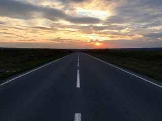 evening road