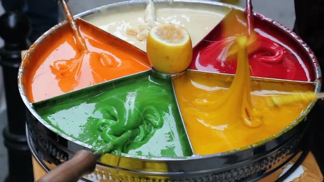 Old traditional Turkish street dessert: Sultan sweet paste