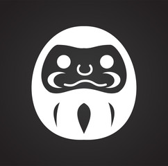 Obraz premium Japan culture related icon on background for graphic and web design. Simple vector sign. Internet concept symbol for website button or mobile app.