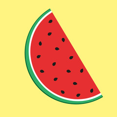 A piece of red watermelon