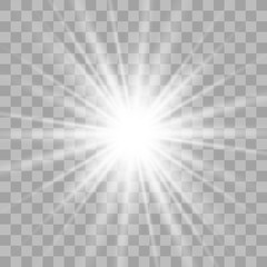 White glowing light explodes.