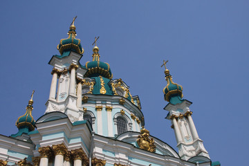 Fototapeta na wymiar Andreevskaya church Kiev