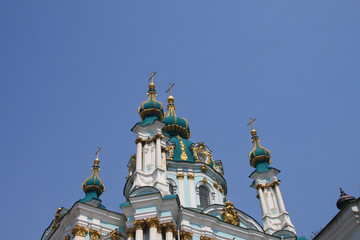 Fototapeta na wymiar Andreevskaya church Kiev