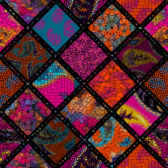 Vector mosaic art pattern. Vector mosaic image