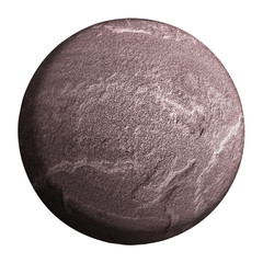 gray planet isolated and add clipping path.