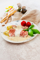 Baked Endives with ham and Bechamel sauce