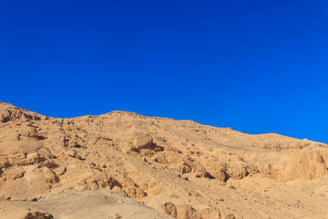 Fototapeta na wymiar Valley of kings on West Bank of Nile river in Luxor, Egypt