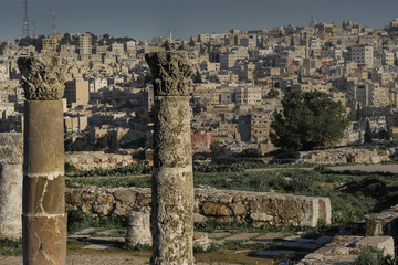 Blick auf Amman von der Zitadelle