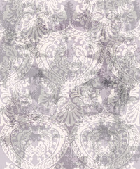 Baroque texture pattern Vector. Floral ornament decoration. Victorian engraved retro design. Vintage fabric decors. Luxury fabrics