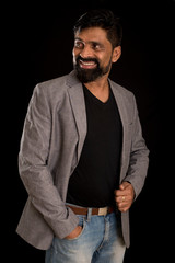 India, Indian Culture, Indian Ethnicity, Businessman, Men, White Background, Portrait, Business Person, Business, Asian and Indian Ethnicities, Mature Adult, Cut Out, Expertise, Suit, Professional Occ