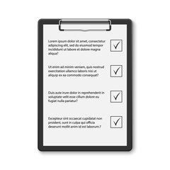 clipboard with checklist