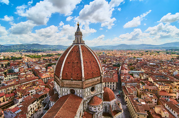 Fototapeta na wymiar Duomo Cathedral Santa Maria del Fiore Church Florence