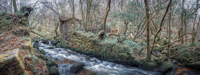 Kennal Vale gunpowder derelict works cornwall england uk 