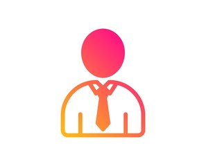 User icon. Profile Avatar sign. Businessman Person silhouette symbol. Classic flat style. Gradient human icon. Vector