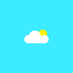 sun cloud logo design