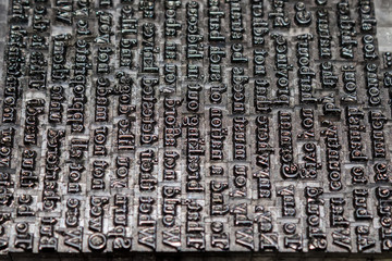 One of the first printing plates