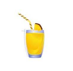 Smoothie in glass bottle with pineapple. Fresh organic smoothie ingredients. Health or detox diet food concept.