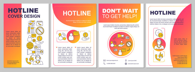 Hotline brochure template layout