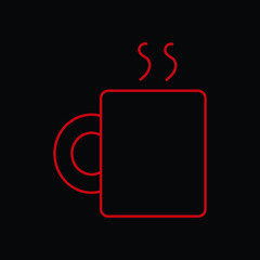Coffee cup outline icon