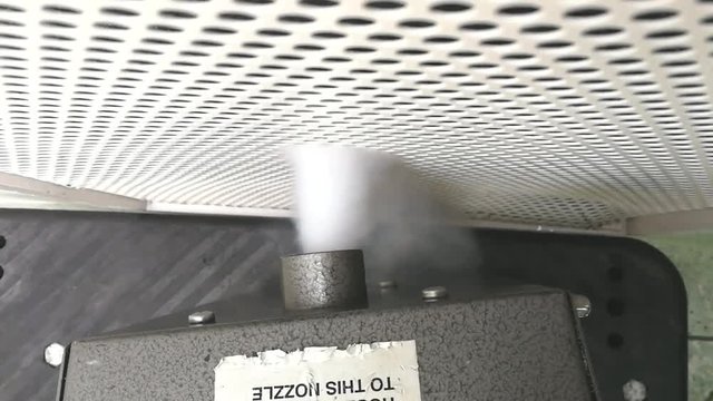Top view to PAO or DOP - HEPA Filter Integrity Test and Airflow Visualization Test.