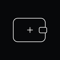 Fototapeta premium wallet and plus button