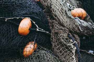 Détail filets de pêcheur © PicsArt