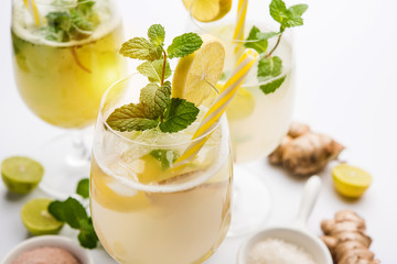 Shikanji is lemonade originating from the Punjab/India. Also known as shikanjvi or Nimbu Pani or sherbet. popular summer cold drink