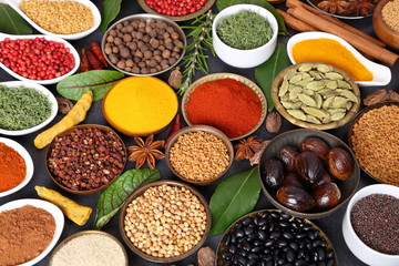 Spices and herbs.