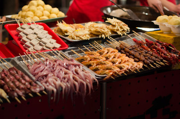 Chinese street food in Beijing (Pekin)