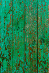 Obraz premium Old wooden background of boards with cracked and peeling paint