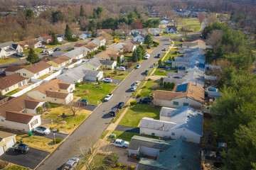Aerial of Freehold Houses in New Jeresey