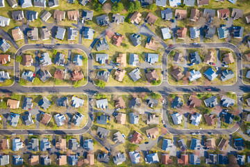 Aerial of Freehold Houses in New Jeresey