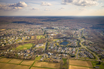 Aerial of Freehold Houses in New Jeresey