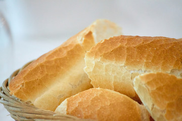 bread on a wooden basket from algeria