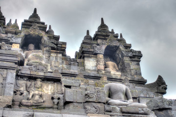 Fototapeta na wymiar Borobudur temple, Java, Indonesia