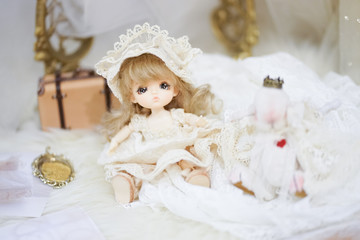 Cute BJD doll. BJD stands for Ball-Jointed-doll