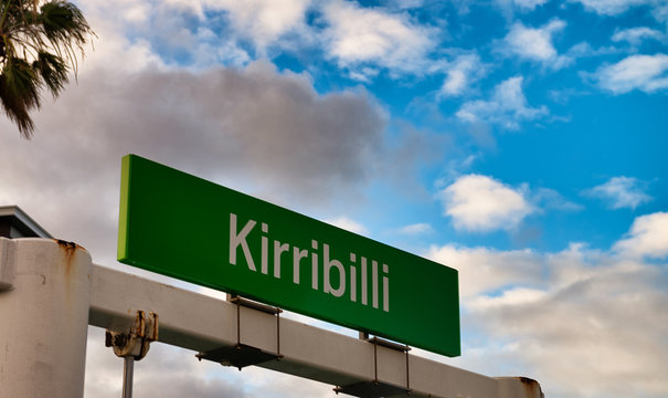 Kirribilli sign against blue sky, Sydney