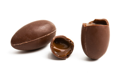 chocolate egg isolated