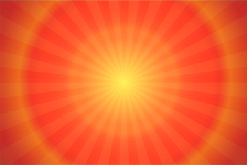Obraz premium Ray and Sunlight Orange Comic Cartoon Background.