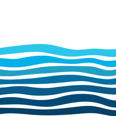 Curved line background with beautiful water waves that look modern.