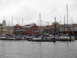Fototapeta na wymiar Puerto de La Coruña