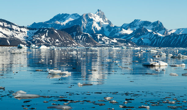 Cold Landscapes And Icescapes Of Svalbard.